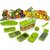Shopiral House of Quirk TM ABS Quality 10 pcs Set Best Mandoline Kitchen Genius Slicer Dicer with manual CD