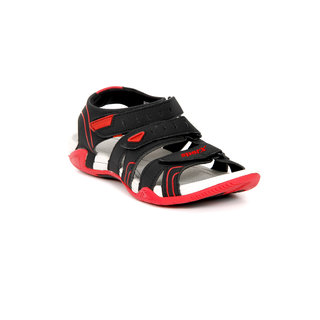 Sparx Men Black \u0026 Red Floater Sandals 