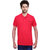 Fila Red Solid Polo Neck T-Shirt