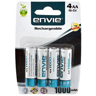 Envie Rechargeable AA Batteries - Pack Of 4