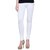 Girls Lycra Cotton Lagging - White