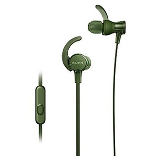 Sony XB510AS EXTRA BASS Sports In-ear Headphones With Mic ( Green ) With 1Yaer Sony India Warranty