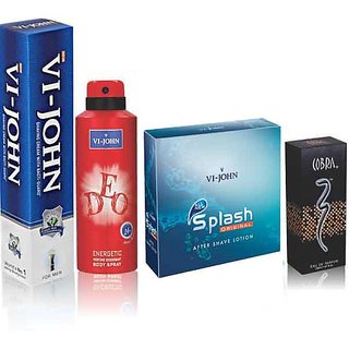 Regular Shaving Cream, ASL Splash & VI-JOHN Deo Energetic + Cobra Perfume 15ml
