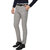 Inspire Men's Light Grey Slim Fit Formal Trouser