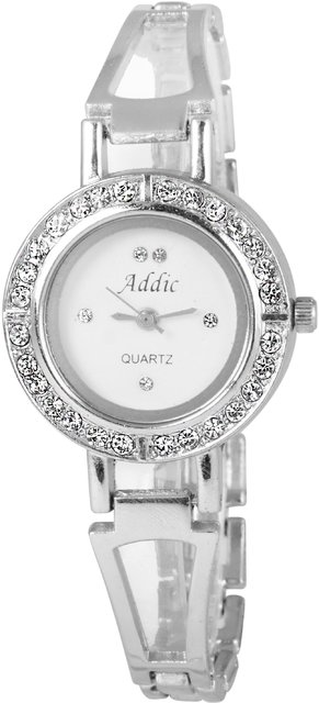 Addic analog white sale dial women's watch