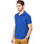Concepts Royal Blue Cotton Blend Polo Tshirt