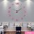 Tuzech Big Wall Clock ( Number Series) For Hotels / Restaurants / Schools / Home etc Pink