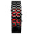 Rectangle Dial Black Metal Strap Unisex Watch