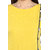 Janasya Yellow Solid 3/4 Sleeves Straight Crepe Kurti