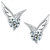 Stylish Teens High Quality CZ Fashion Earring Angel Wings for Women Girls Stud Earrings