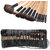 Easydeals 32 Pieces Cosmetic Makeup Brushes Set Natural Professional Brushes set with Bamboo Handle design + Rolling/Fol