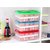 Easydeals Protable Double Layer 24 Eggs Storage Container Airtight Plastic Box - Multicolor