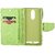 Mercury Diary Wallet Style Flip Cover Case For Lenovo Vibe K6 Power - BLUE GREEN by Mobimon