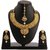 Aabhu Gold Plated White Brass & Copper Necklace Set For Women