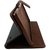 MOBIMON Stylish Luxury Mercury Magnetic Lock Diary Wallet Style Flip Cover Case For Vivo V5 - Black  Brown