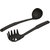 Home Creations pack of 6pc Nylon Black Kitchen Laddle set