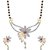 Fashion Frill Ad Multi Flower Design Mangalsutra With Matching Earring