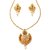 Kriaa Gold Plated Gold Alloy Necklace Set For Women