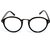 TheWhoop Black Retro Round Eyeglass Spectacle Sunglass