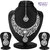 Sukkhi SilverWhite Others Silver Plated Necklace Set For Women