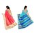 Winza Designer Womens Combo Combo Of 2 Bhagalpuri Printed Cotton Silk Casual wear Saree With Blouse