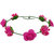 The99Jewel By Jewelmaze Pink Tiara Rose Flower Crown