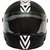 Saviour Metal ICC Motorbike helmet- Black White