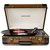 Crosley CR6019A-BR Executive Portable USB Turntable with Software for Ripping & Editing Audio, Brown & Black