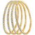Jewels Gold Alloy Party Wear  Wedding Latest Stylish Golden Fancy Bangles Set For Women  Girls (Pack Of 4)