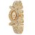Golden Round Dial Gold Analog Watch For Women
