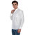 Fashion Trend Slimfit White Casual Poly-Cotton Shirts