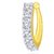 Mahi Gold Plated Classic Nose Pin with CZ for Women NR1100153G