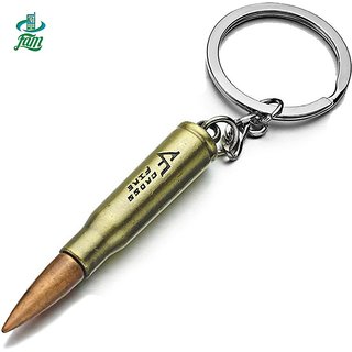 Bullet Keychain  Key chain  Keyring  Key ring For Car Bike Keys, Bronze Golden