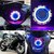 Petrox LED Head Light Projector With  Devils Eye (Red  Blue) For Yamaha Gladiator