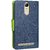 Mercury Diary Wallet Flip Case Cover for Lenovo Vibe K5 Note Blue + Tempered Glass