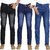 VATS Pack of 3 Men's Blue Slim Fit Jeans