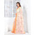 onlinefayda Orange Georgette Embroidered Saree With Blouse