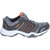 Lancer Lace-up Gray & Orange Mesh EVA Running Shoes For Men