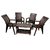 NILKAMAL CHAIR 2180 WITH CENTRO 04 TABLE - WEATHER BROWN