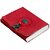 Tuzech Handmade 100 Pure Leather Diary for Office Home Daily Use With C Lock Red 7X5