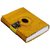 Tuzech Handmade 100 Pure Leather Diary for Office Home Daily Use With C Lock Yellow 7X5