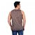 GliZt Men's Brown Printed Vest For Casual Gym And Beach Wear