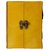 ININDIA Handmade DiaryNotebook for Office / Home / Craft / Art Use With C lock Yellow 6x4 inches