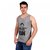 GliZt Men's Grey Printed Vest For Casual Gym and Beach Wear