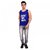 GliZt Men's Royal Blue Printed Vest For Casual Gym and Beach Wear