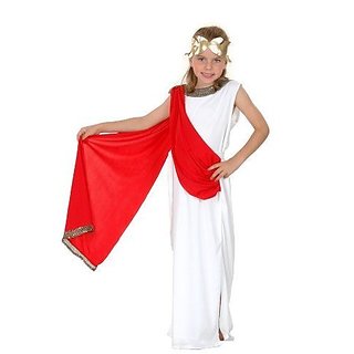 Roman Goddess Childs Fancy Dress Costume Age 7-9 Years