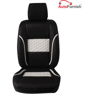 CAR SEAT COVERS fit Skoda Fabia Leatherette full set Black//Grey