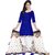 Aashvi Creation Blue  White Cotton Printed Salwar Suit Material Dress Material (Unstitched)
