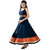 Style Amaze Presents Designer Blue Dress Material Without Bottom(SASUNDAY-1034) (Unstitched)