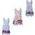 Pari & Prince Girls Cotton Multi colour Frocks (Set of 3) (1 to 6 years)